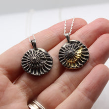 Load image into Gallery viewer, Silver Ammonite Necklace