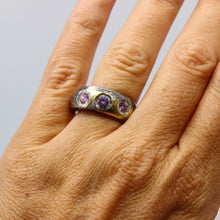 Load image into Gallery viewer, Pink Tourmaline, Gold, &amp; Silver Ring