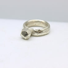 Load image into Gallery viewer, Silver “Crystal” Ring