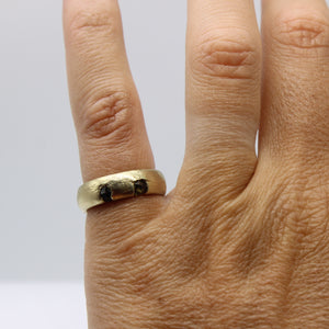 Brass & CZ Ring