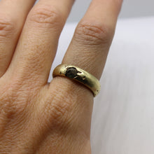 Load image into Gallery viewer, Sapphire &amp; Brass Ring