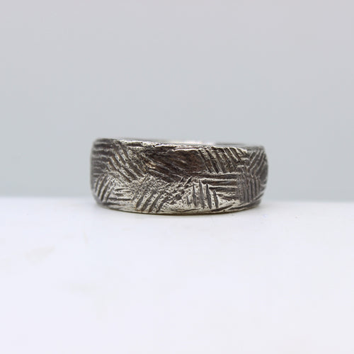 Silver Textured Ring