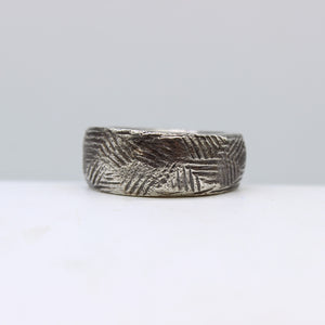 Silver Textured Ring