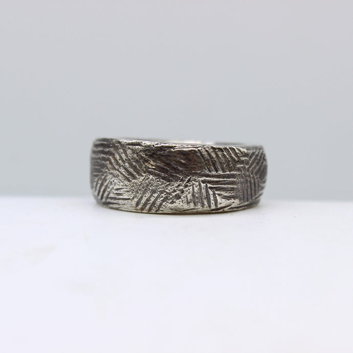 Silver Textured Ring