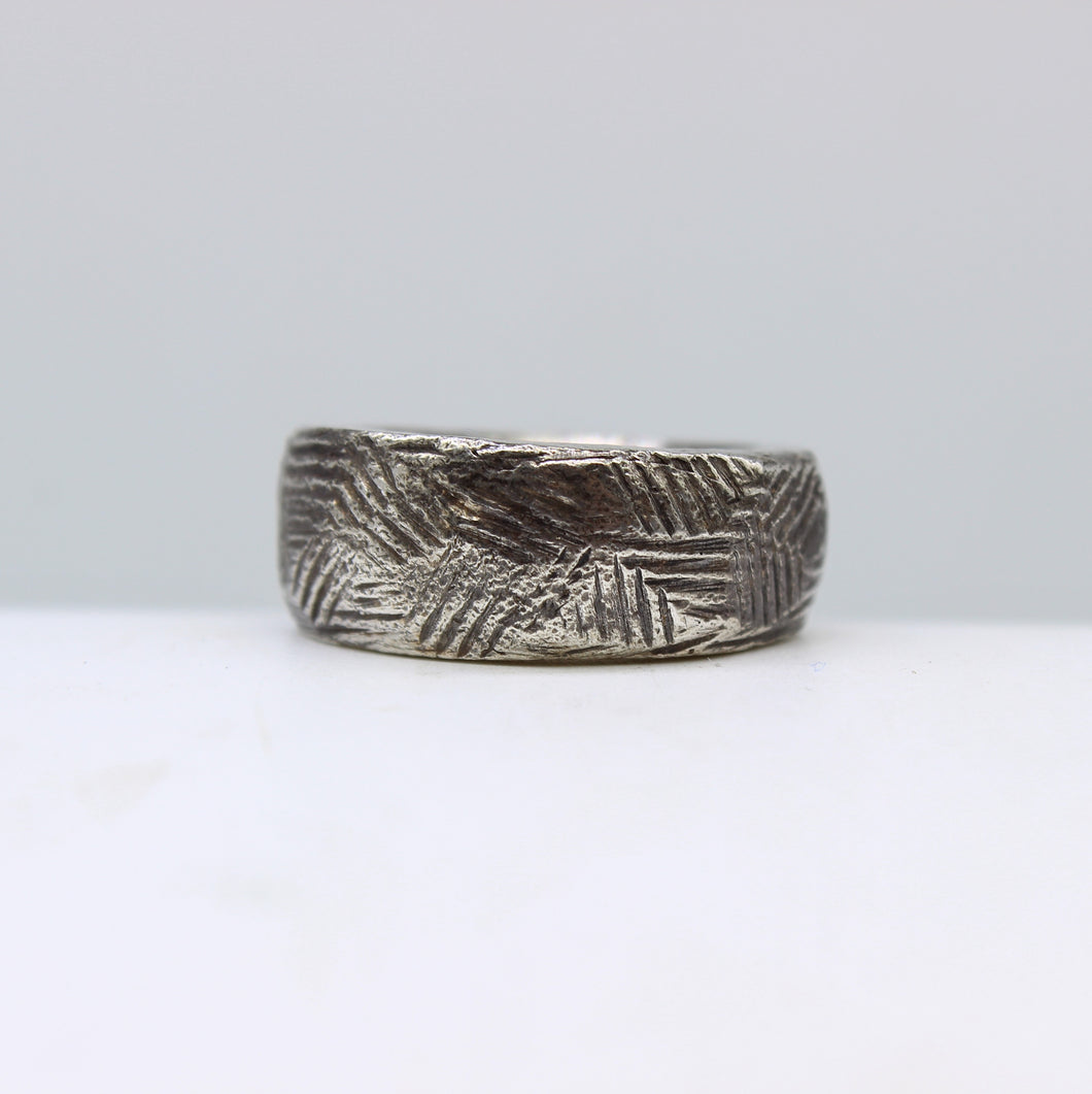 Silver Textured Ring