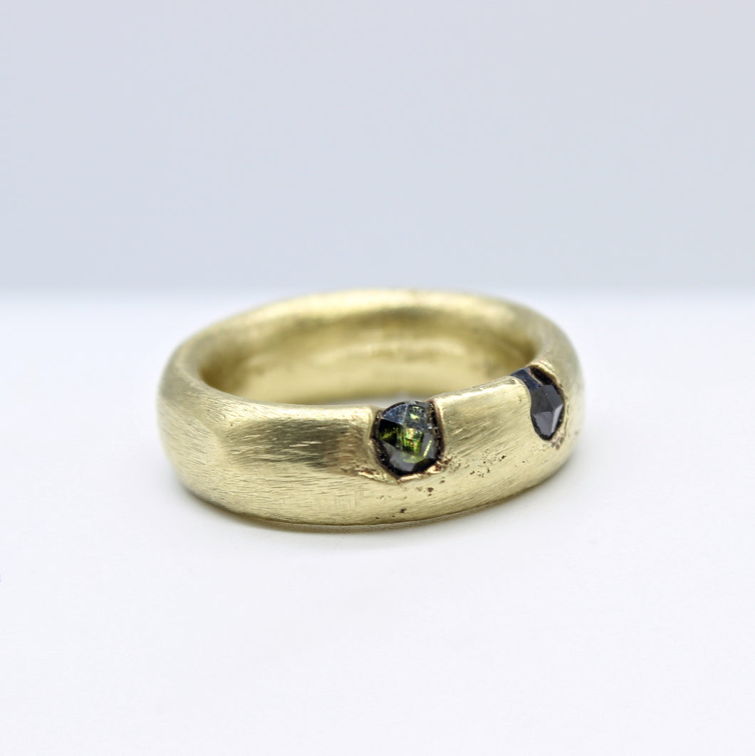 Brass & CZ Ring