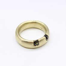 Load image into Gallery viewer, Brass &amp; CZ Ring