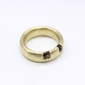 Brass & CZ Ring