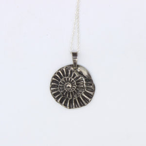 Silver Ammonite Necklace