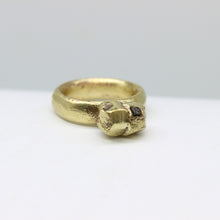 Load image into Gallery viewer, Brass “Crystal” &amp; Diamond Ring