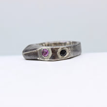 Load image into Gallery viewer, Pink Tourmaline &amp; Black Spinel Ring