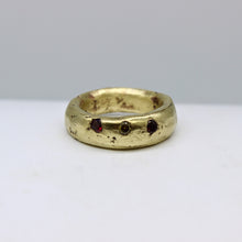 Load image into Gallery viewer, CZ &amp; Brass Ring