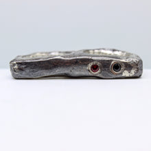 Load image into Gallery viewer, Garnet &amp; Black Spinel Double Finger Ring