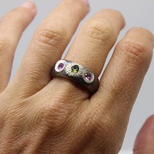 Peridot & Tourmaline Ring