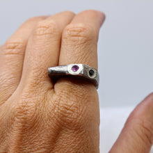 Load image into Gallery viewer, Pink Tourmaline &amp; Black Spinel Ring