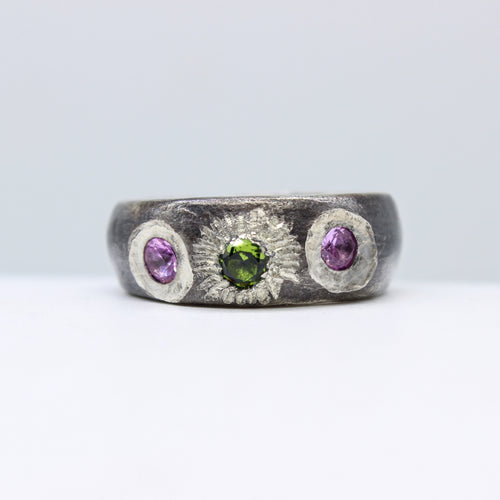 Peridot & Tourmaline Ring