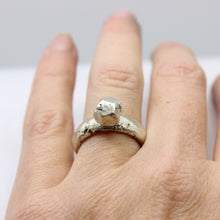 Load image into Gallery viewer, Silver “Crystal” Ring