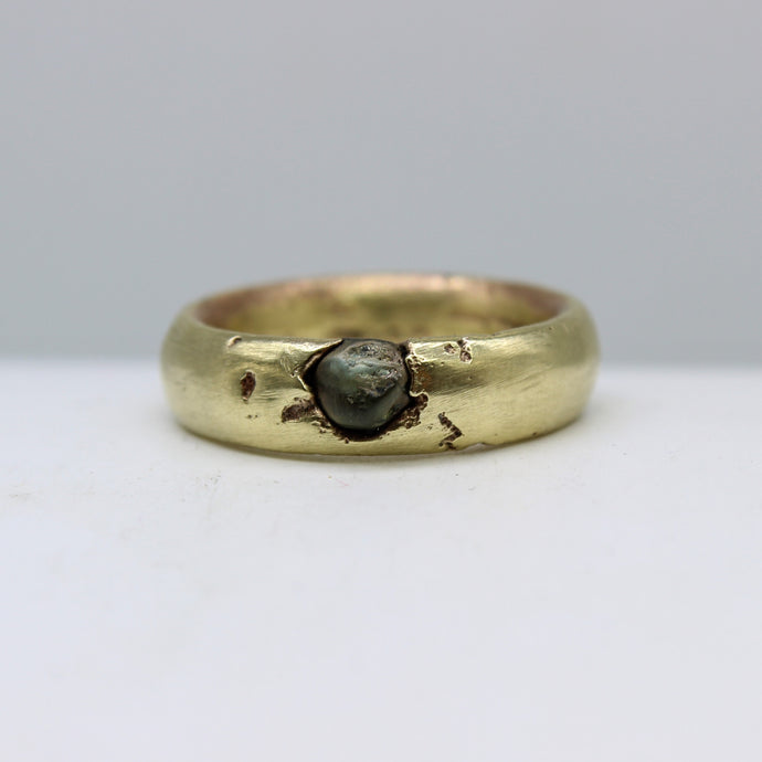 Sapphire & Brass Ring