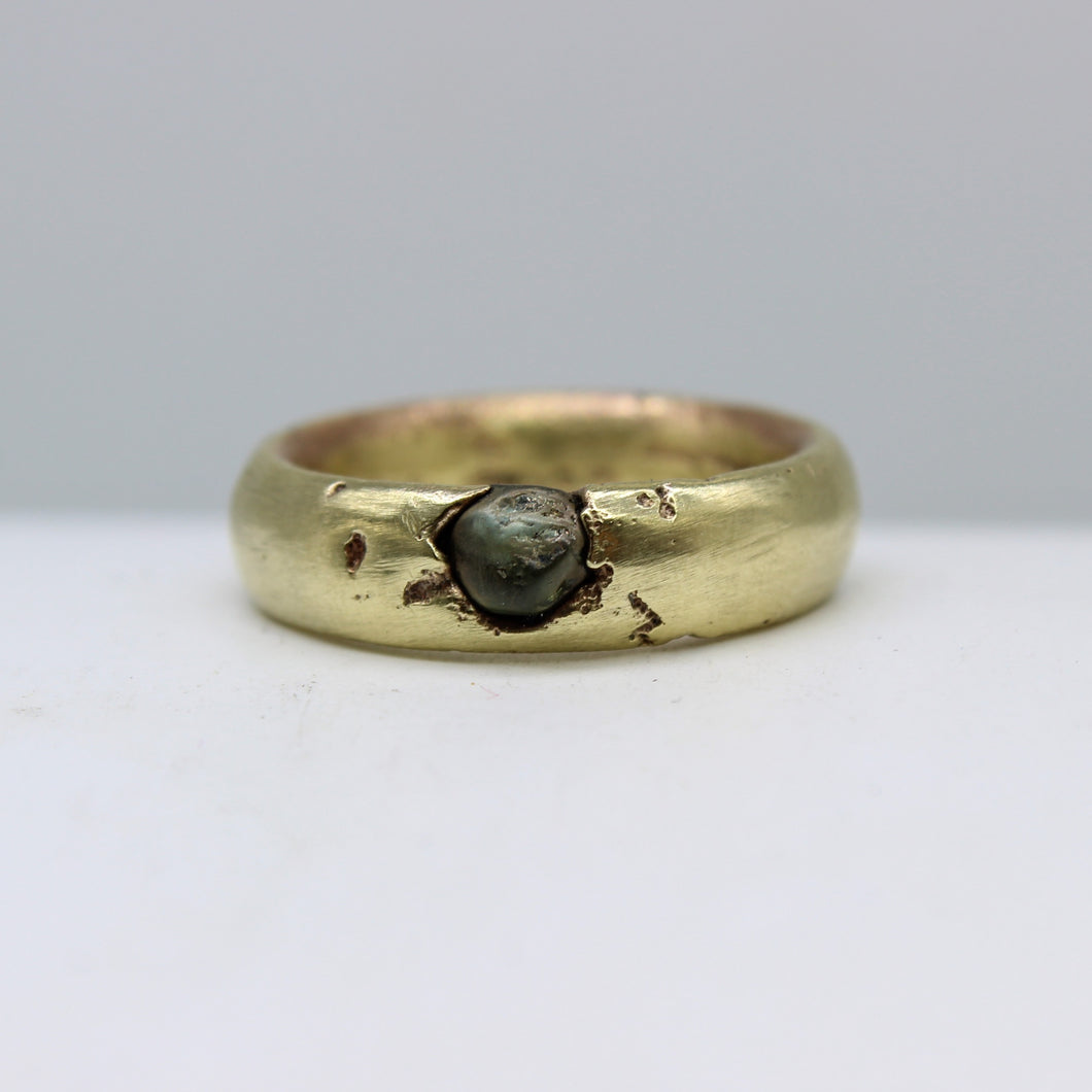 Sapphire & Brass Ring