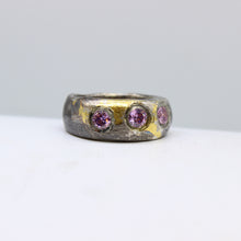 Load image into Gallery viewer, Pink Tourmaline, Gold, &amp; Silver Ring