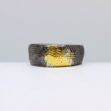 Load image into Gallery viewer, Silver &amp; Gold Textured Ring