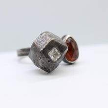 Load image into Gallery viewer, Garnet &amp; CZ Ring